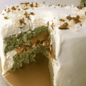 Keto & Diabetic Friendly & Gluten-free Pandan Ondeh Cake